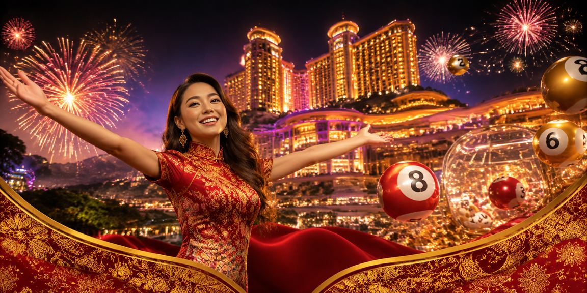 Pemain Malaysia berbaju batik menggunakan platform sx2 di Genting Highlands